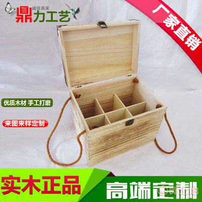 鼎力专业定制木质白酒包装盒 经典六支装006款，满足个性需求